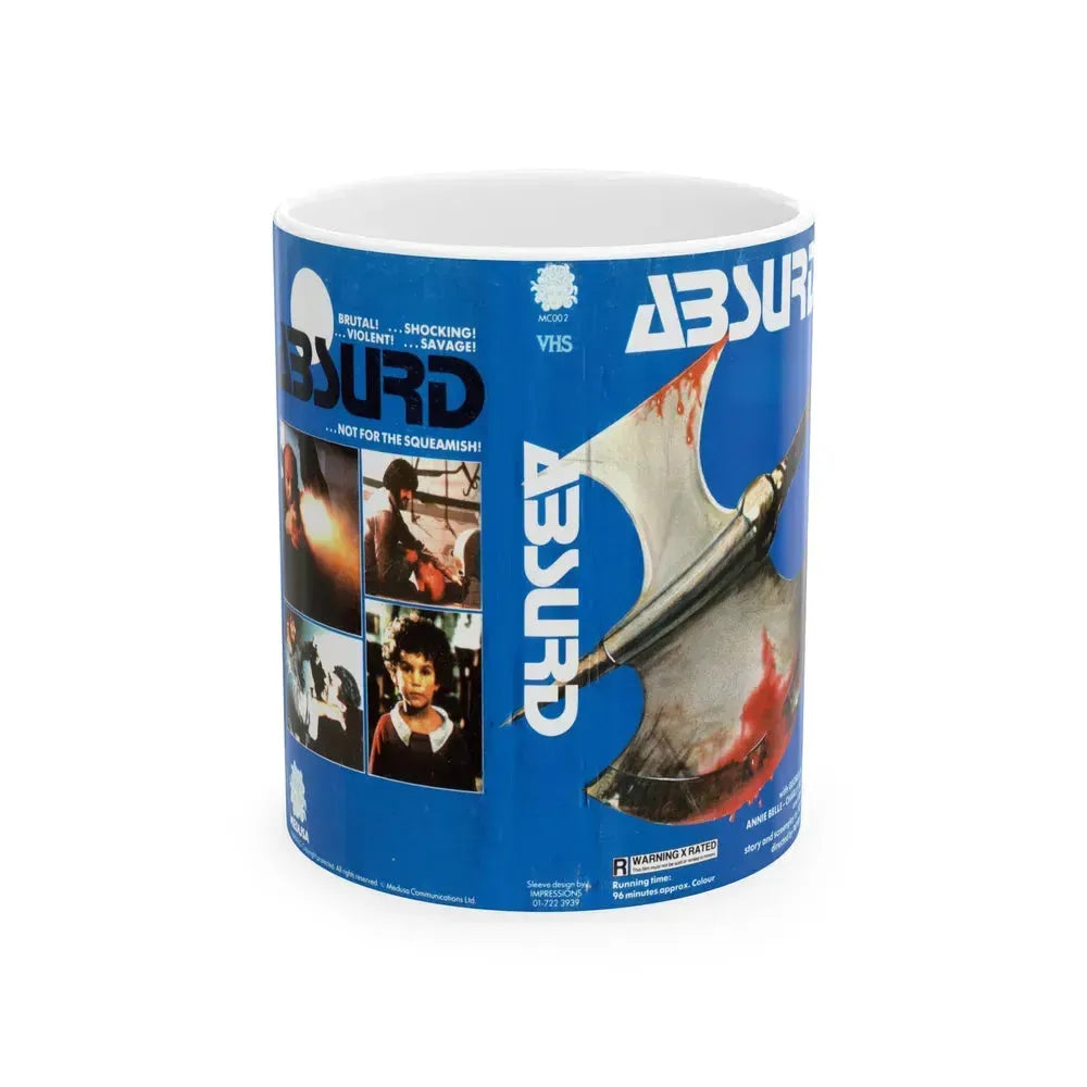 ABSURD (VHS COVER) - White Coffee Mug 11oz - Go Mug Yourself