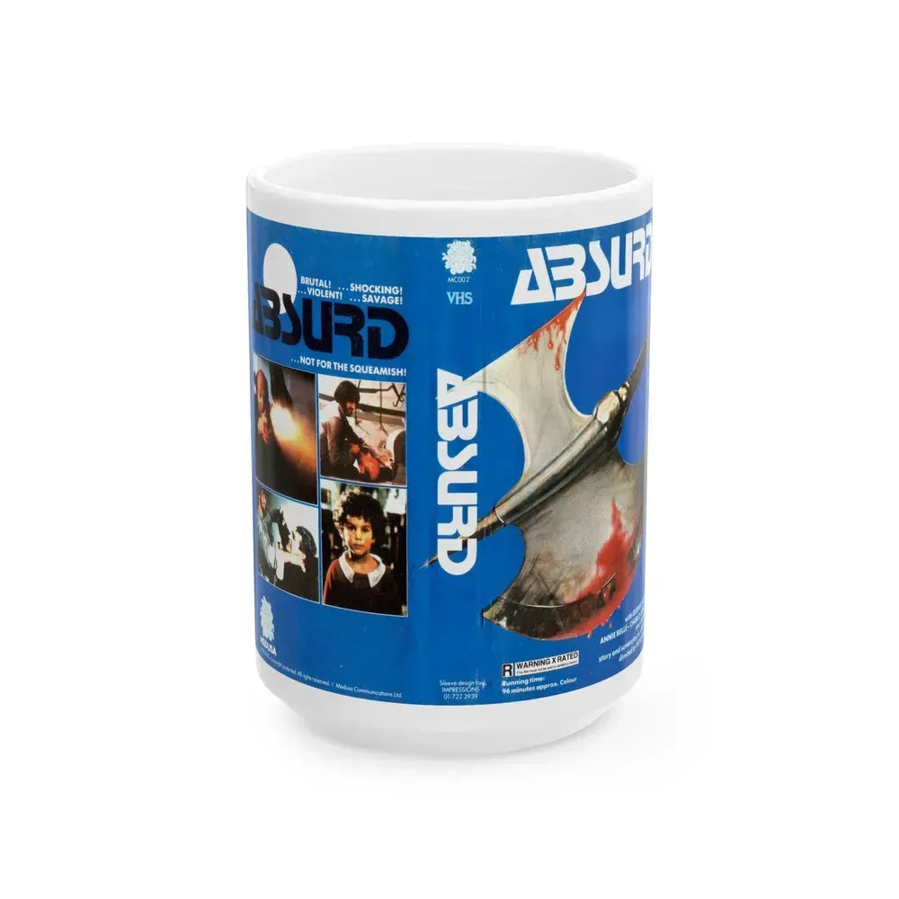 ABSURD (VHS COVER) - White Coffee Mug 15oz - Go Mug Yourself