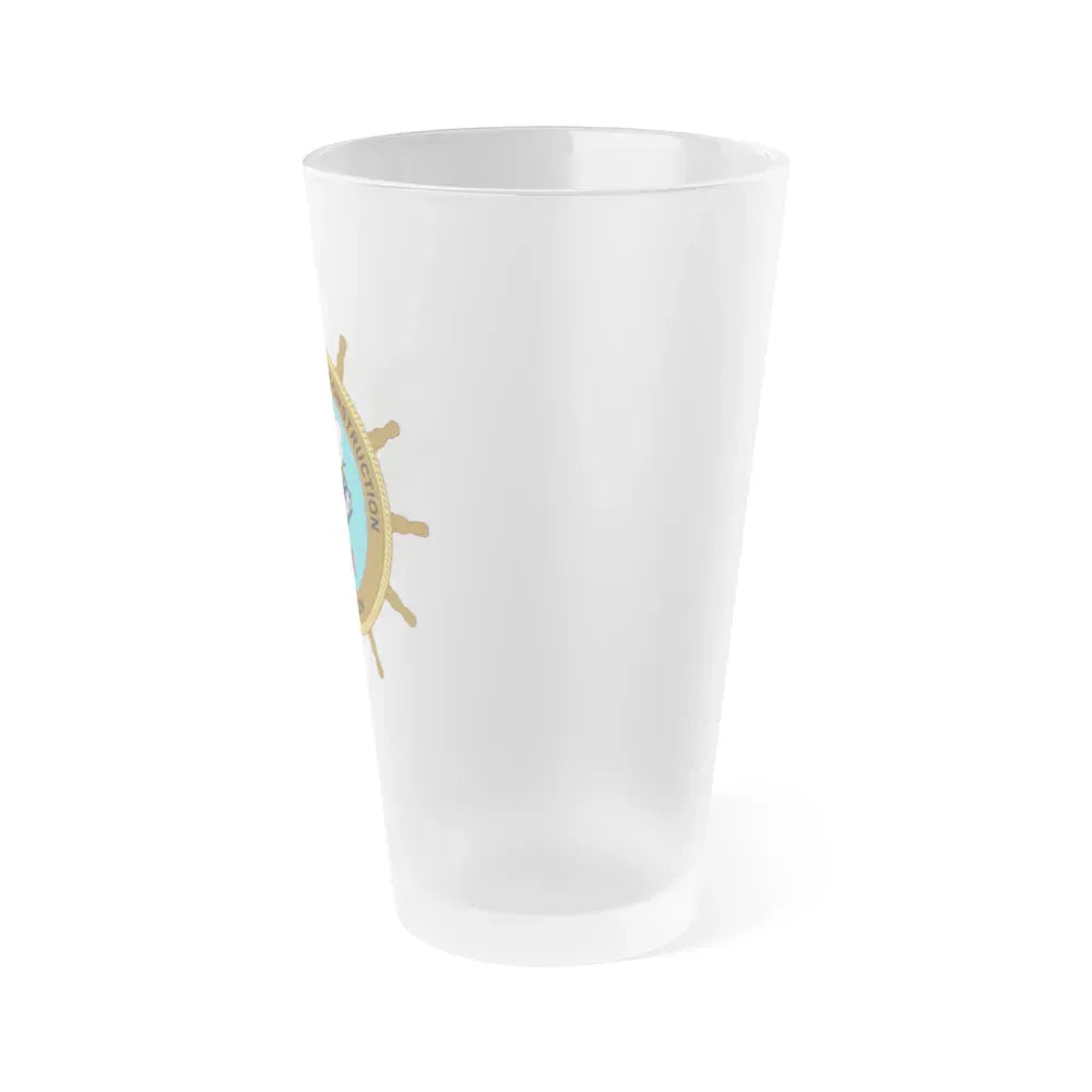 ACB 1 Seabee (U.S. Navy) Frosted Pint Glass 16oz - Go Mug Yourself