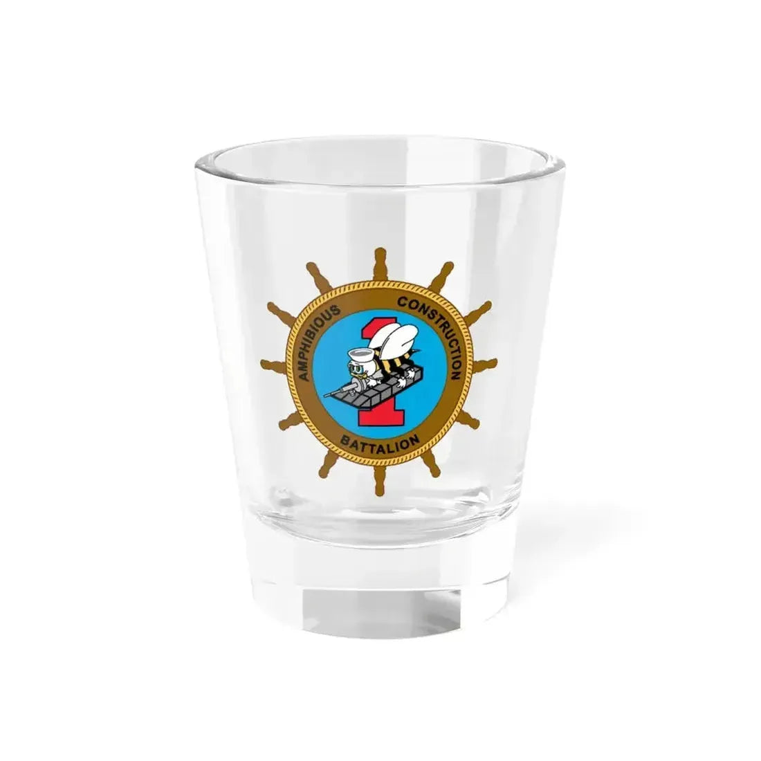 ACB 1 Seabee (U.S. Navy) Shot Glass 1.5oz 1.5oz - Go Mug Yourself