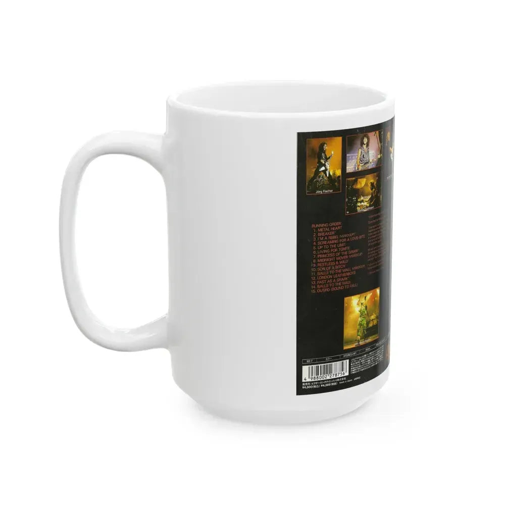 ACCEPT STAYING A LIFE (VHS COVER) - White Coffee Mug - Go Mug Yourself