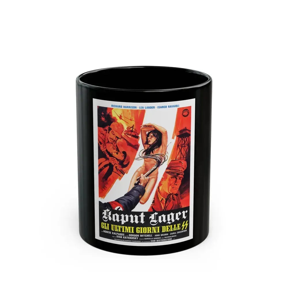 ACHTUNG! DESERT TIGERS (ITALIAN) 2 1977 Movie Poster - Black Coffee Mug 11oz - Go Mug Yourself