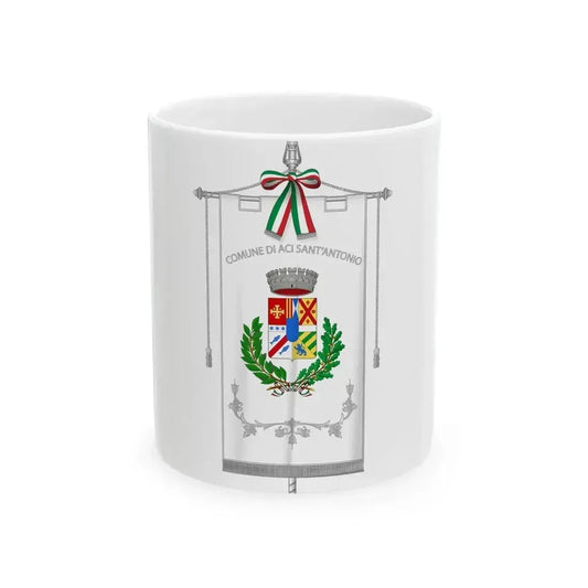 Aci SantAntonio-Gonfalone (Italy) White Coffee Mug 11oz - Go Mug Yourself