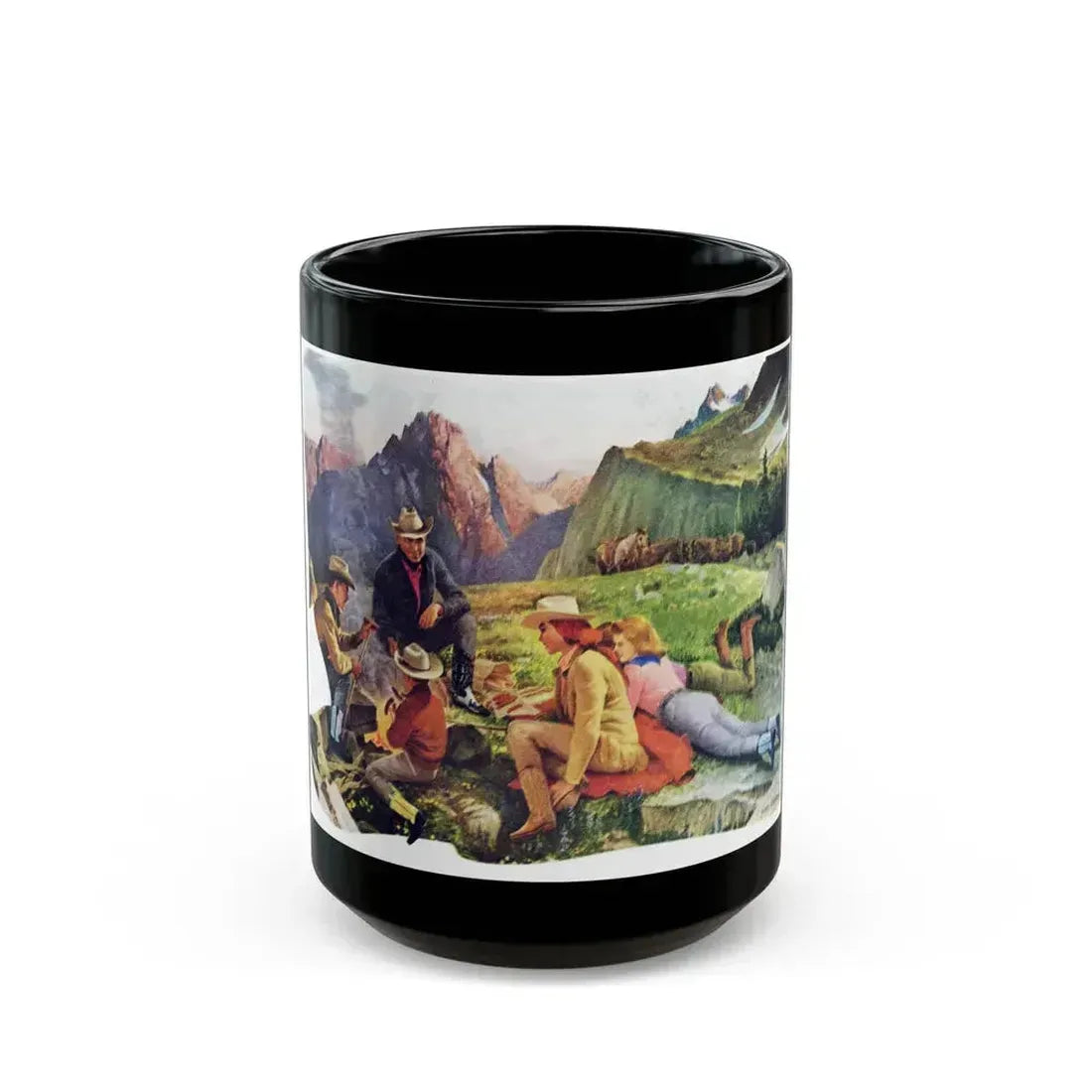 Acme Boots, advertisement, 1957 - Black Coffee Mug 15oz - Go Mug Yourself