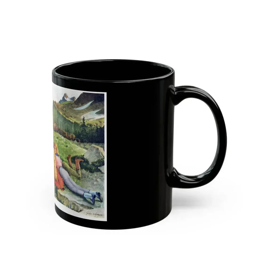 Acme Boots, advertisement, 1957 - Black Coffee Mug - Go Mug Yourself