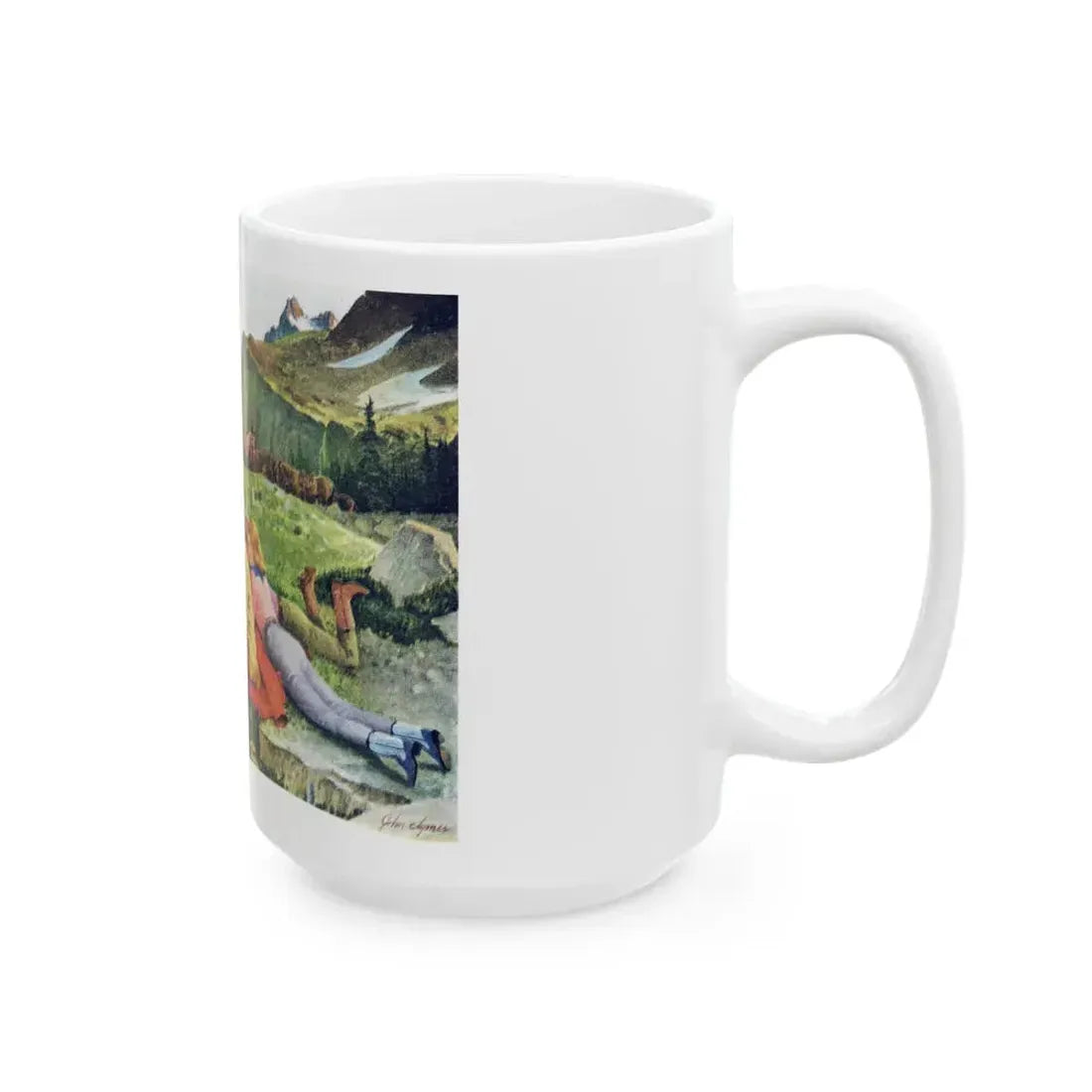 Acme Boots, advertisement, 1957 - White Coffee Mug - Go Mug Yourself