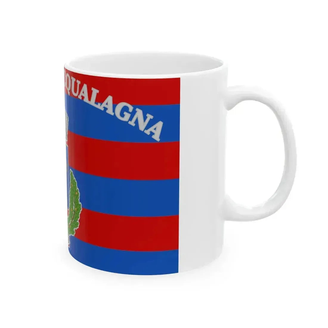 Acqualagna-Bandiera (Italy) White Coffee Mug - Go Mug Yourself
