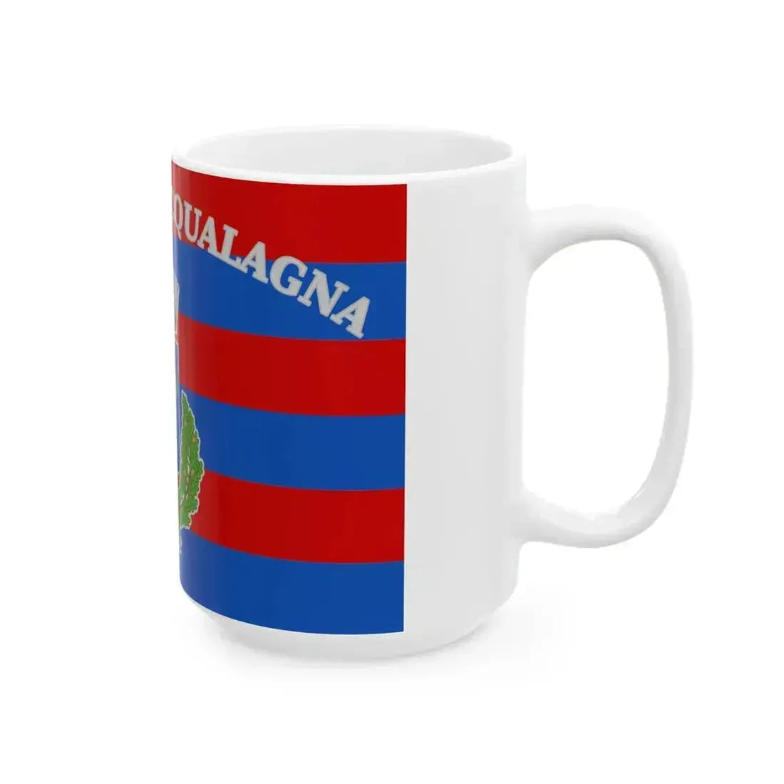 Acqualagna-Bandiera (Italy) White Coffee Mug - Go Mug Yourself