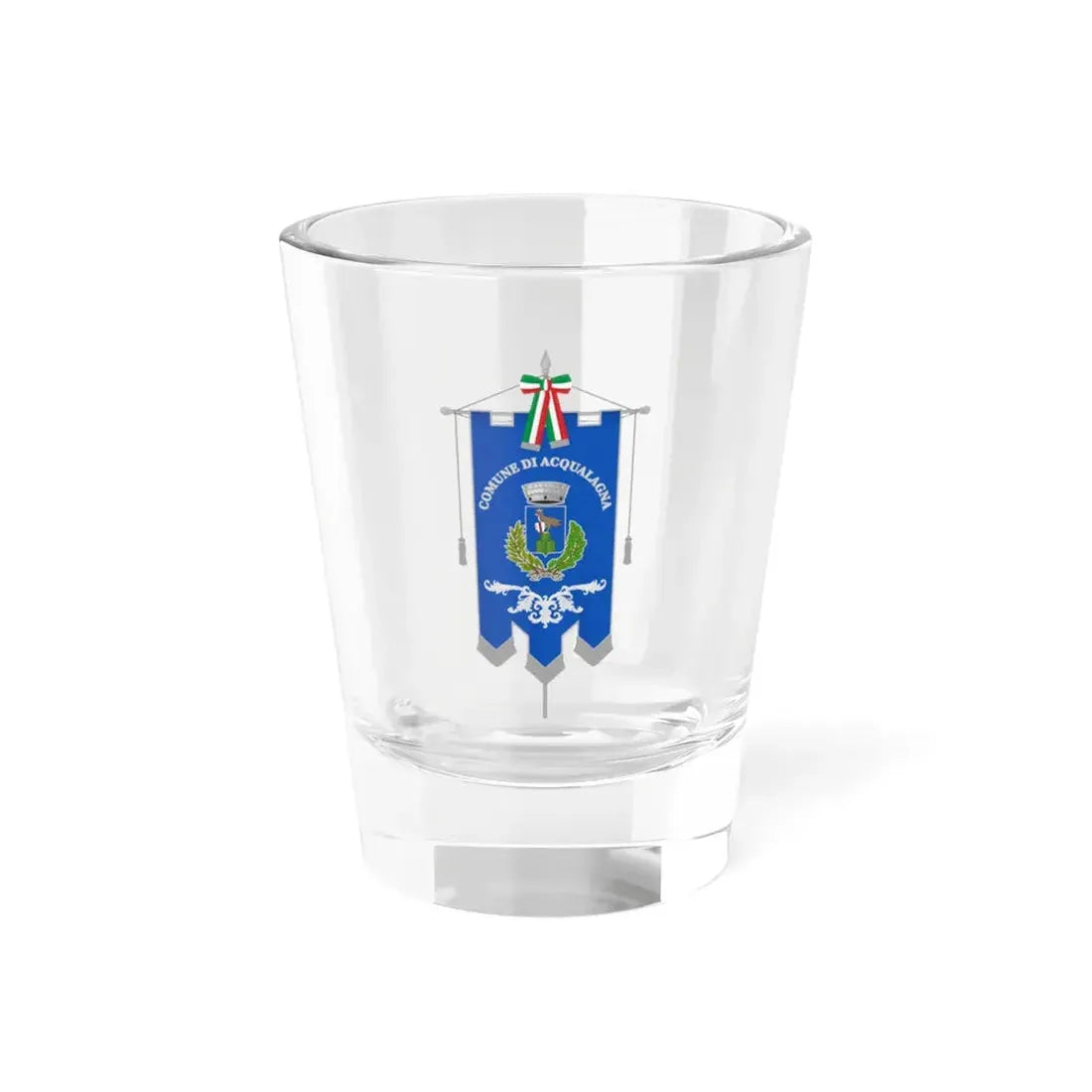 Acqualagna-Gonfalone (Italy) Shot Glass 1.5oz 1.5oz - Go Mug Yourself