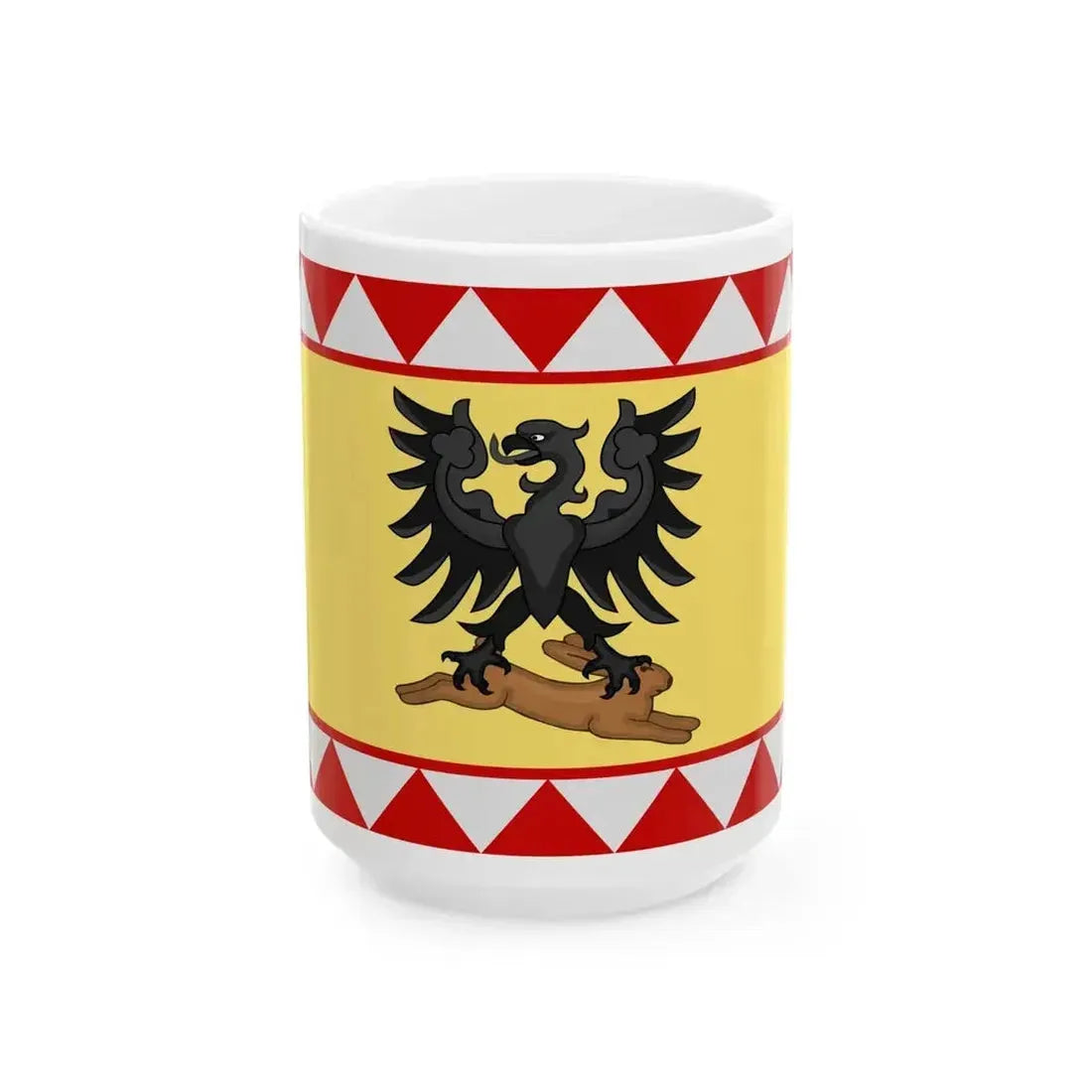 Acqui Terme-Bandiera (Italy) White Coffee Mug 15oz - Go Mug Yourself