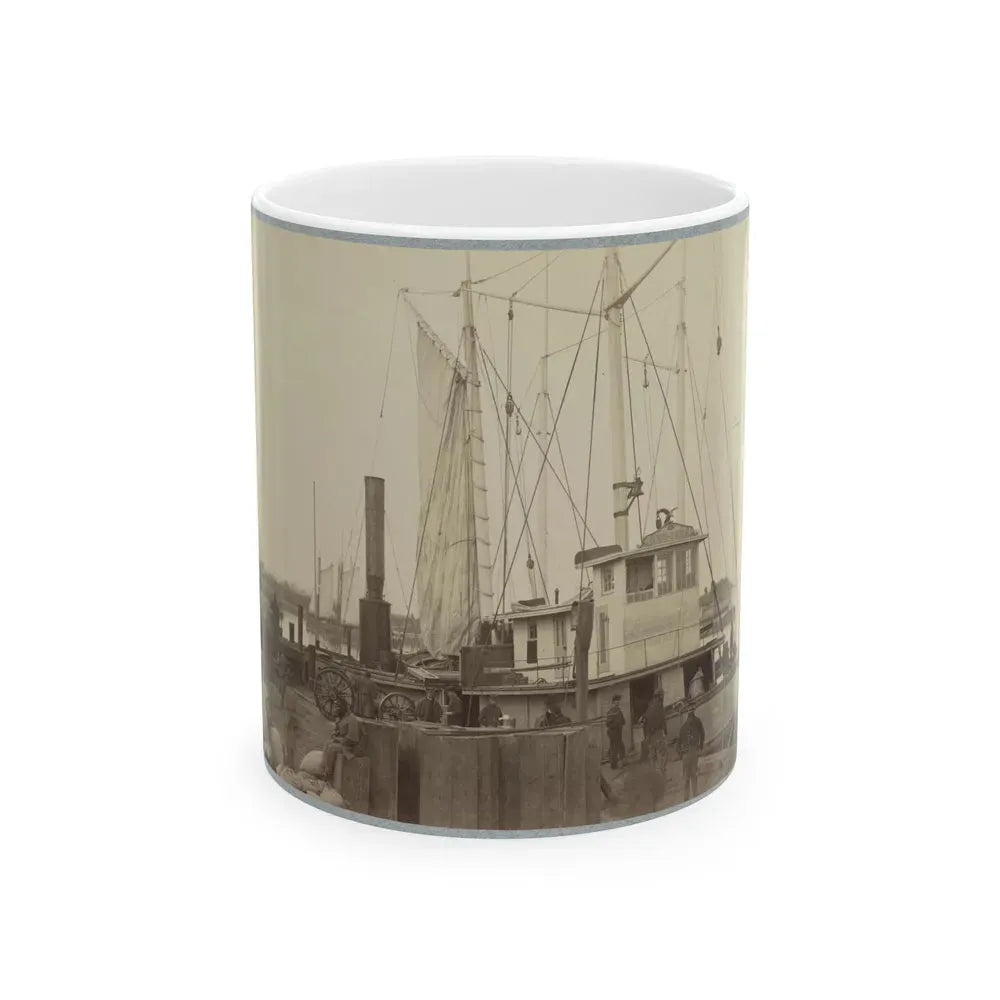 Acquia (I.E. Aquia) Creek Landing, Va. 001 (U.S. Civil War) White Coffee Mug 11oz - Go Mug Yourself