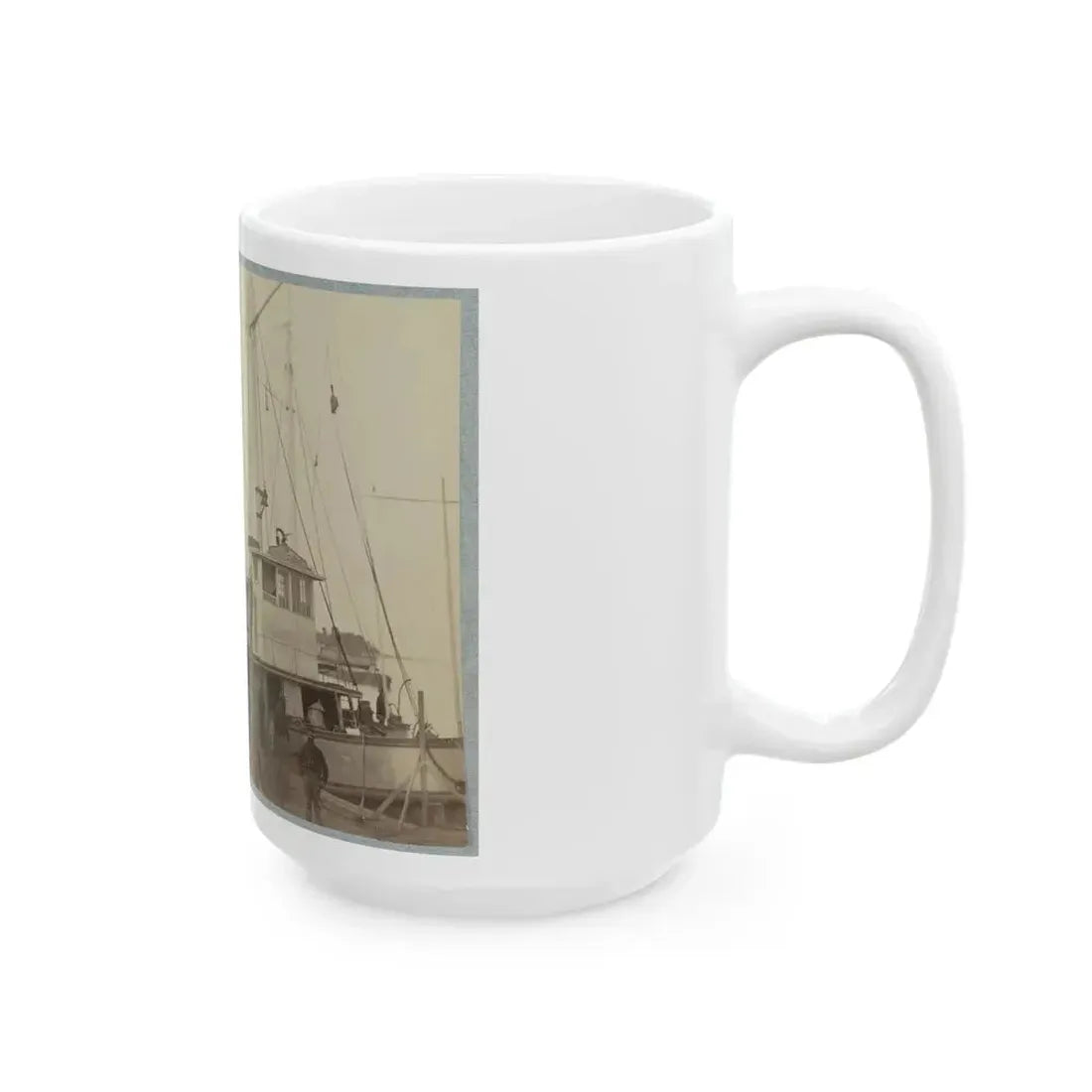 Acquia (I.E. Aquia) Creek Landing, Va. 001 (U.S. Civil War) White Coffee Mug - Go Mug Yourself
