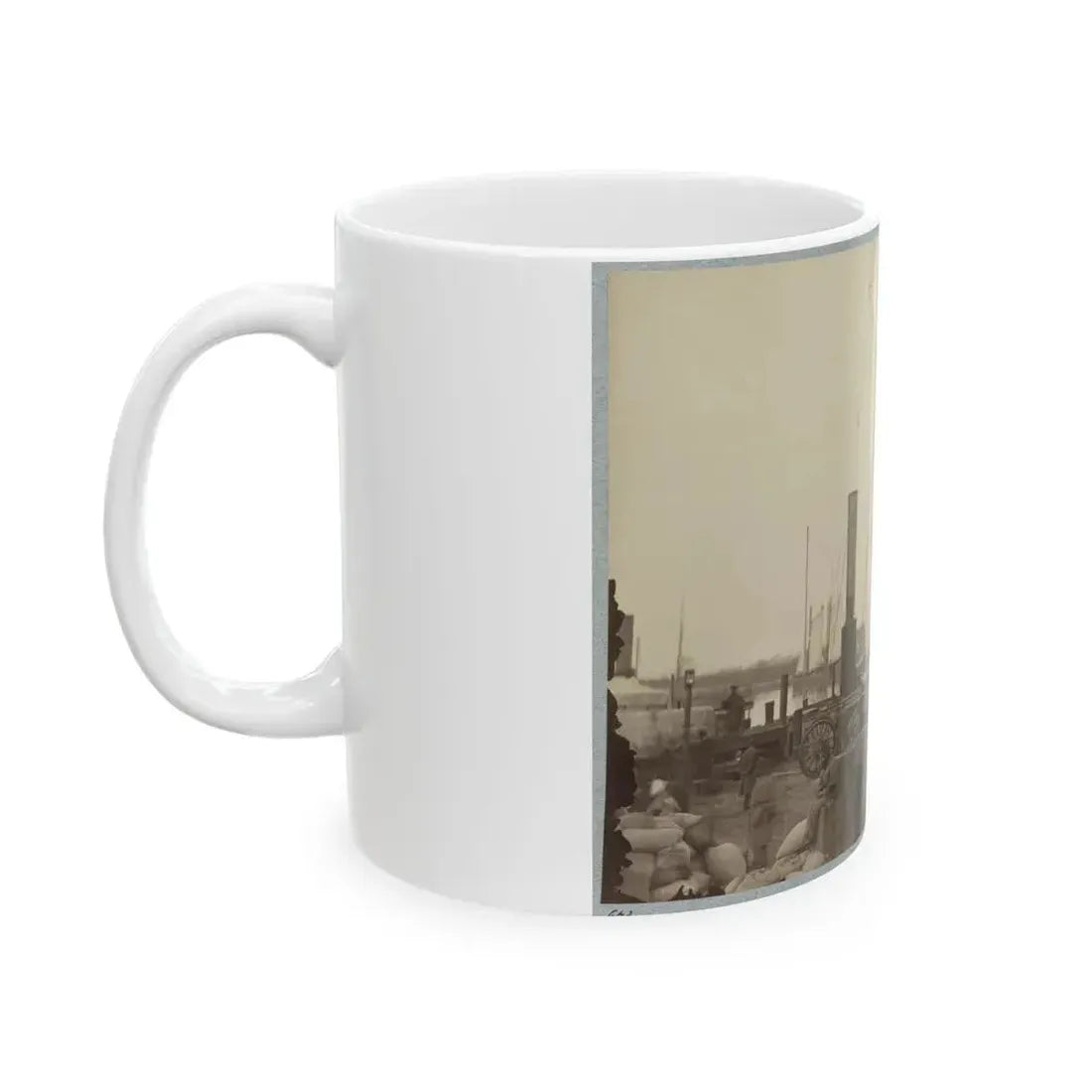 Acquia (I.E. Aquia) Creek Landing, Va. 001 (U.S. Civil War) White Coffee Mug - Go Mug Yourself