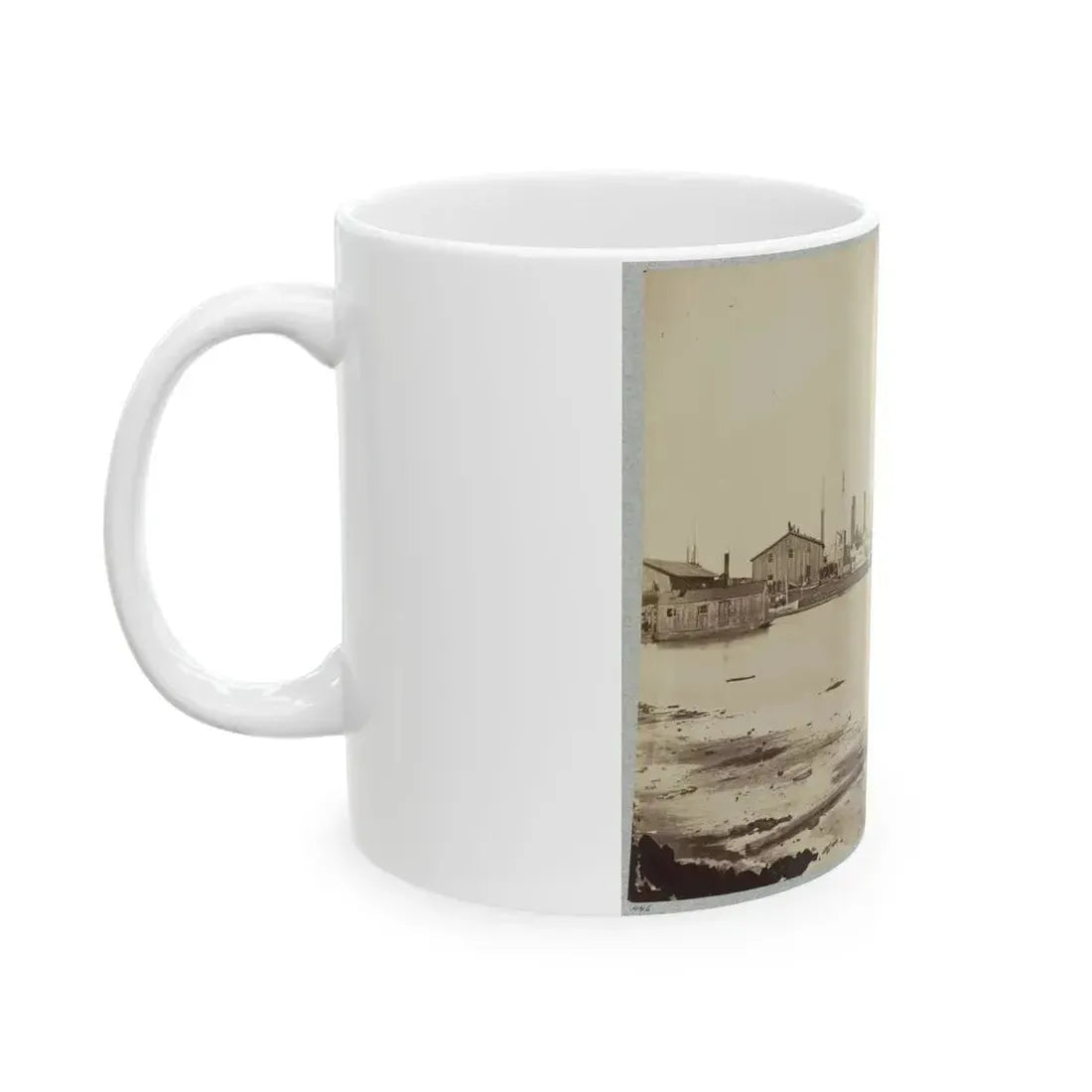 Acquia (I.E. Aquia) Creek Landing, Va. (U.S. Civil War) White Coffee Mug - Go Mug Yourself