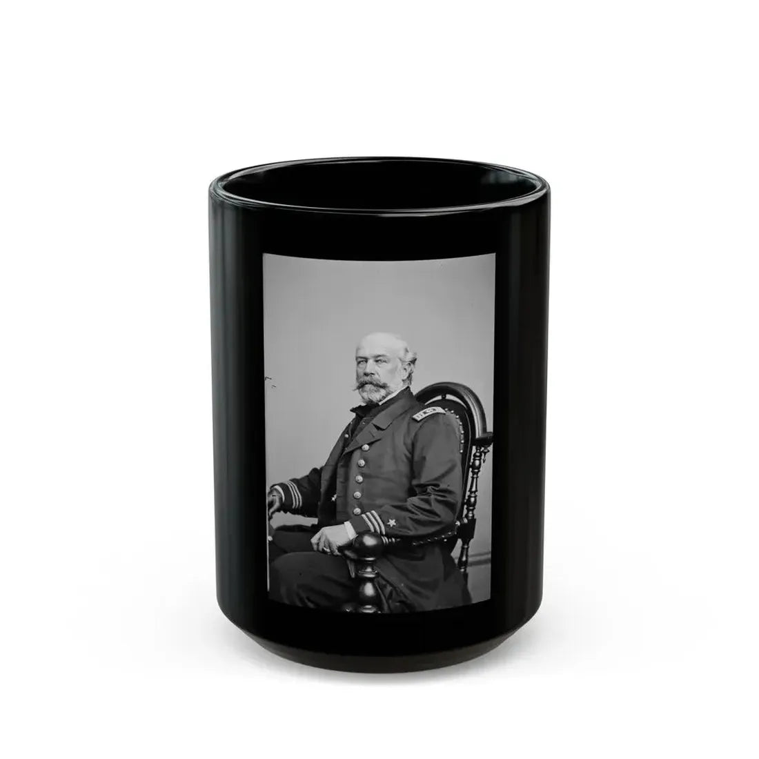 Act. Lt. Comm. Edward Conroy, Usn (U.S. Civil War) Black Coffee Mug 15oz - Go Mug Yourself