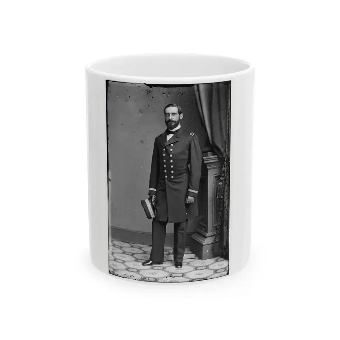 Acting Asst. Surg. Campbell, U.S.N. (U.S. Civil War) White Coffee Mug 11oz - Go Mug Yourself