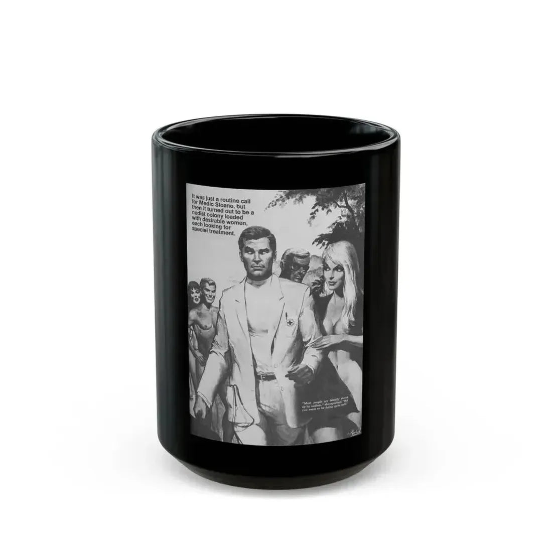 Action-for-Men-July-1970 - Black Coffee Mug 15oz - Go Mug Yourself