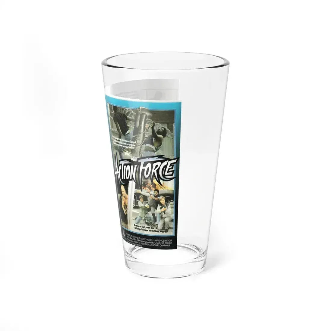 ACTION FORCE (VHS COVER) Pint Glass 16oz - Go Mug Yourself