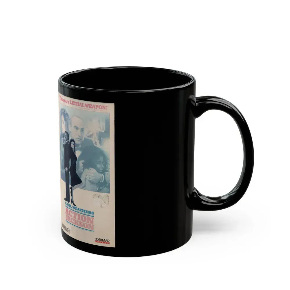 ACTION JACKSON (VHS COVER) - Black Coffee Mug - Go Mug Yourself
