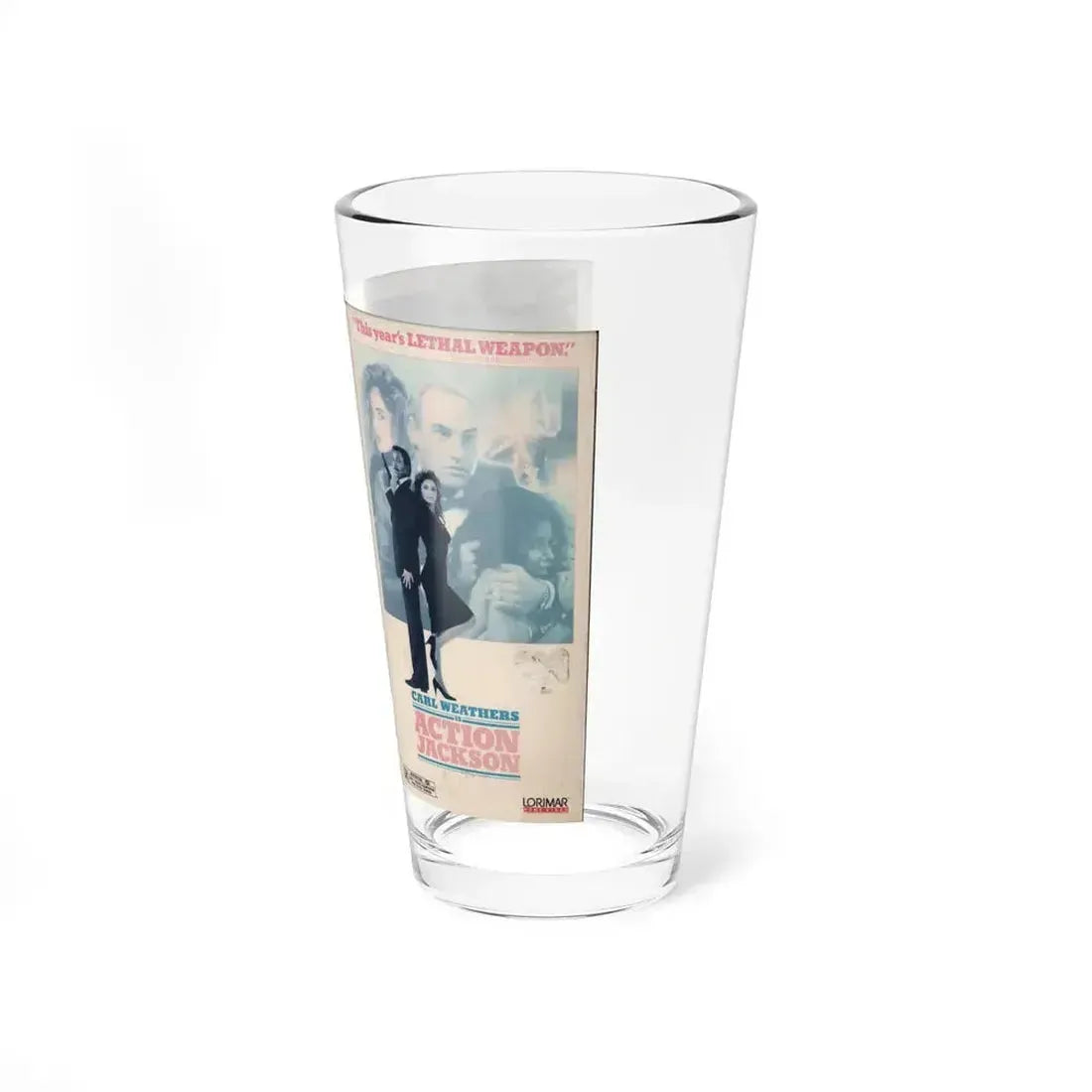 ACTION JACKSON (VHS COVER) Pint Glass 16oz - Go Mug Yourself