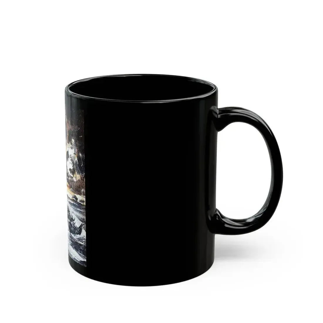 Action off Salerno (1), Blue Book Magazine, April 1948 - Black Coffee Mug - Go Mug Yourself