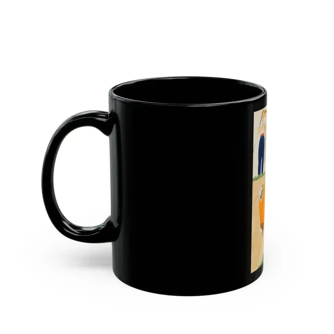 Acushnet Golf Balls advertisement, Saturday Evening Post, June 14, 1952 - Black Coffee Mug - Go Mug Yourself