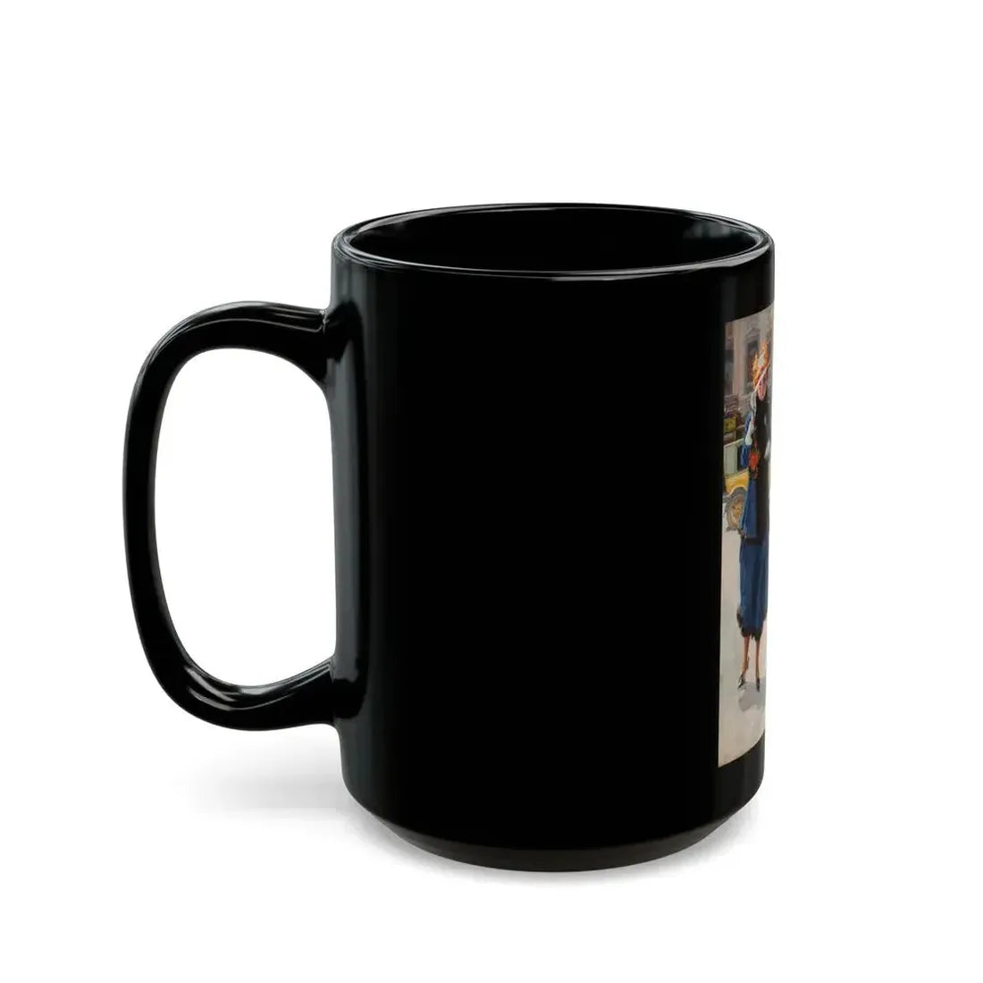 Ad illustration - Black Coffee Mug - Go Mug Yourself