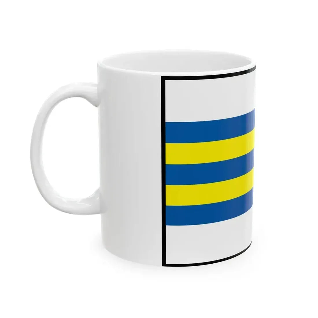 Adamovske Kochanovce Trencin Flag (Slovakia) White Coffee Mug - Go Mug Yourself