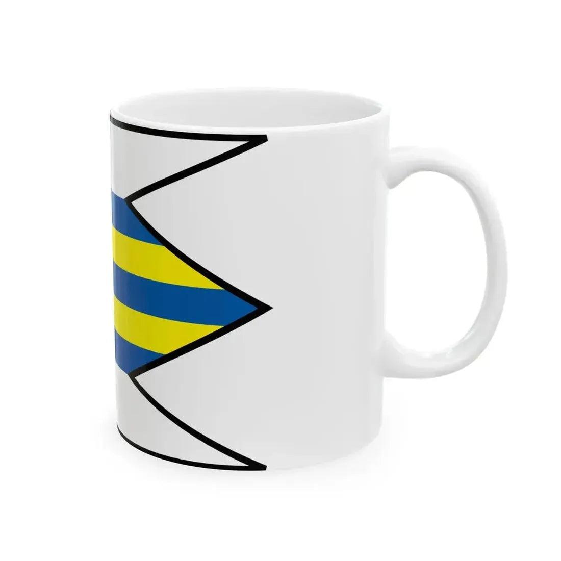 Adamovske Kochanovce Trencin Flag (Slovakia) White Coffee Mug - Go Mug Yourself