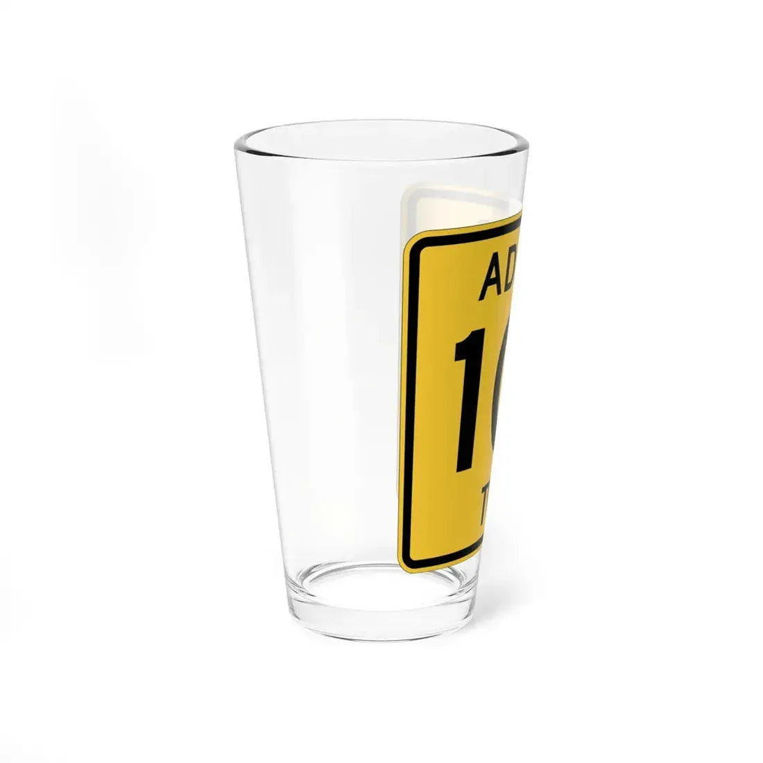 Adams Township Route 101 Coshocton County Ohio (Ohio) (Road Sign) Pint Glss 16oz - Go Mug Yourself