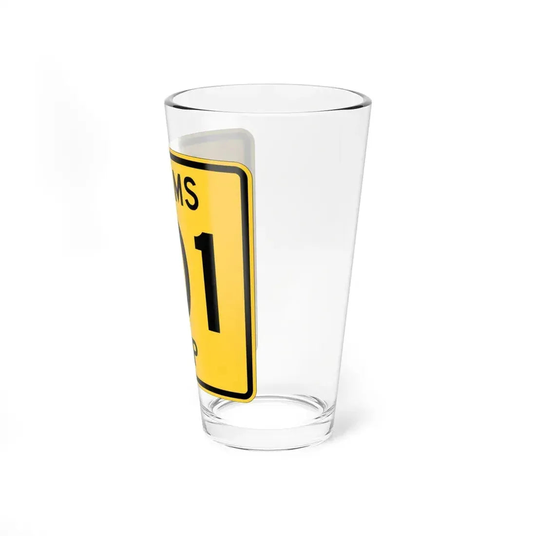Adams Township Route 101 Coshocton County Ohio (Ohio) (Road Sign) Pint Glss 16oz - Go Mug Yourself