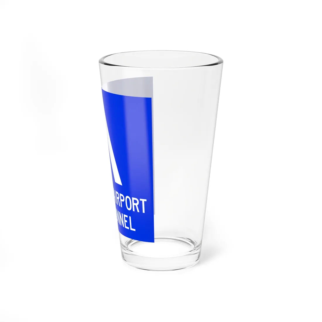Addison Airport Toll Tunnel logo (Texas) (Road Sign) Pint Glass 16oz - Go Mug Yourself