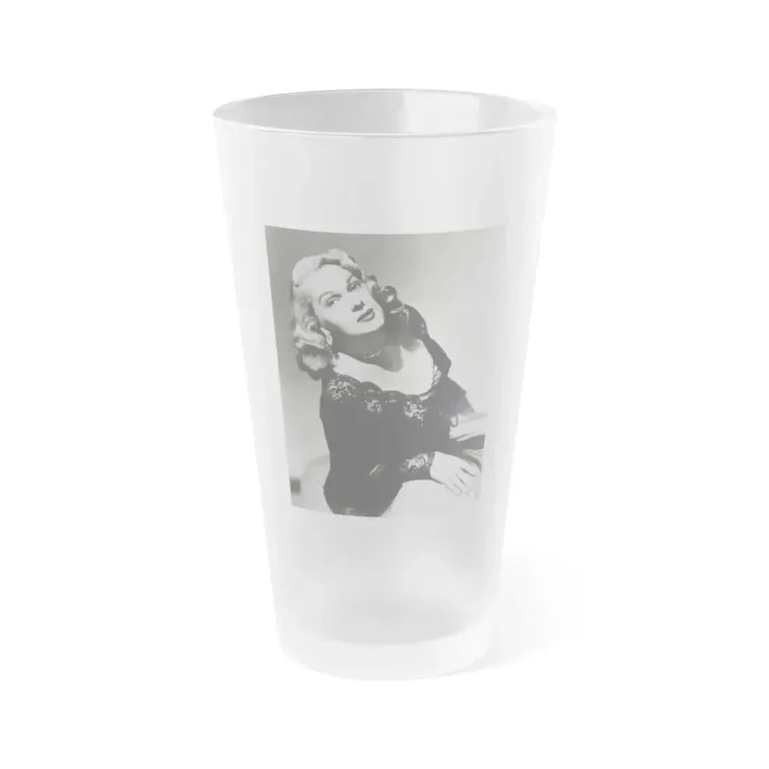 Adele Jergens #05 (Vintage Female Icon) Frosted Pint Glass 16oz 16oz Frosted - Go Mug Yourself
