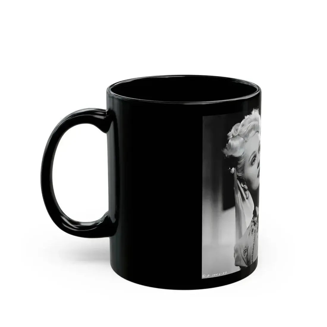 Adele Jergens #08 (Vintage Female Icon) Black Coffee Mug - Go Mug Yourself