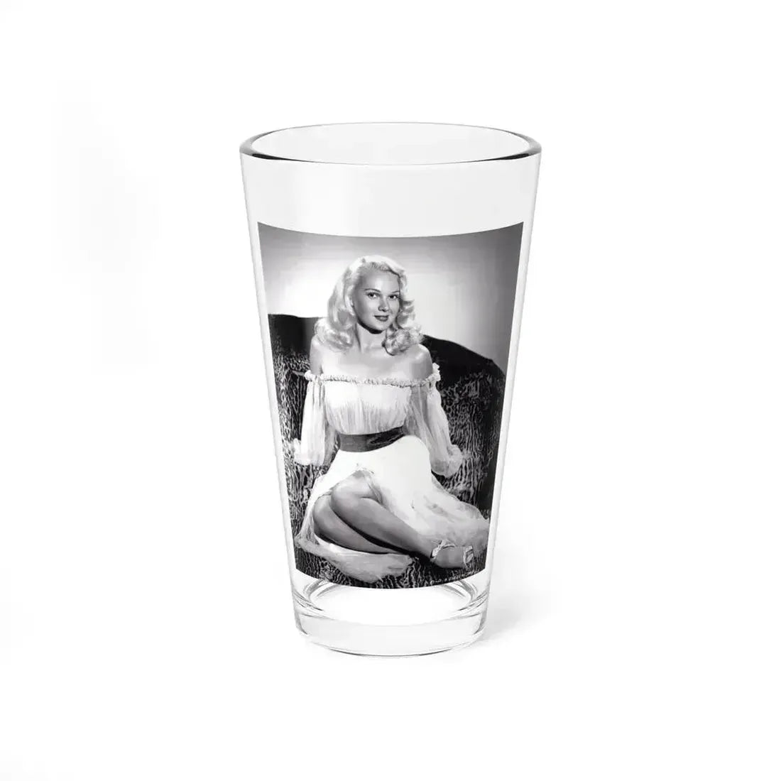 Adele Jergens #101 - 8x10 Vintage B&W Full Body Glamour Promo Photo for ''The Fuller Brush Man'' '48 (Vintage Female Icon) Pint Glass 16oz 16oz - Go Mug Yourself