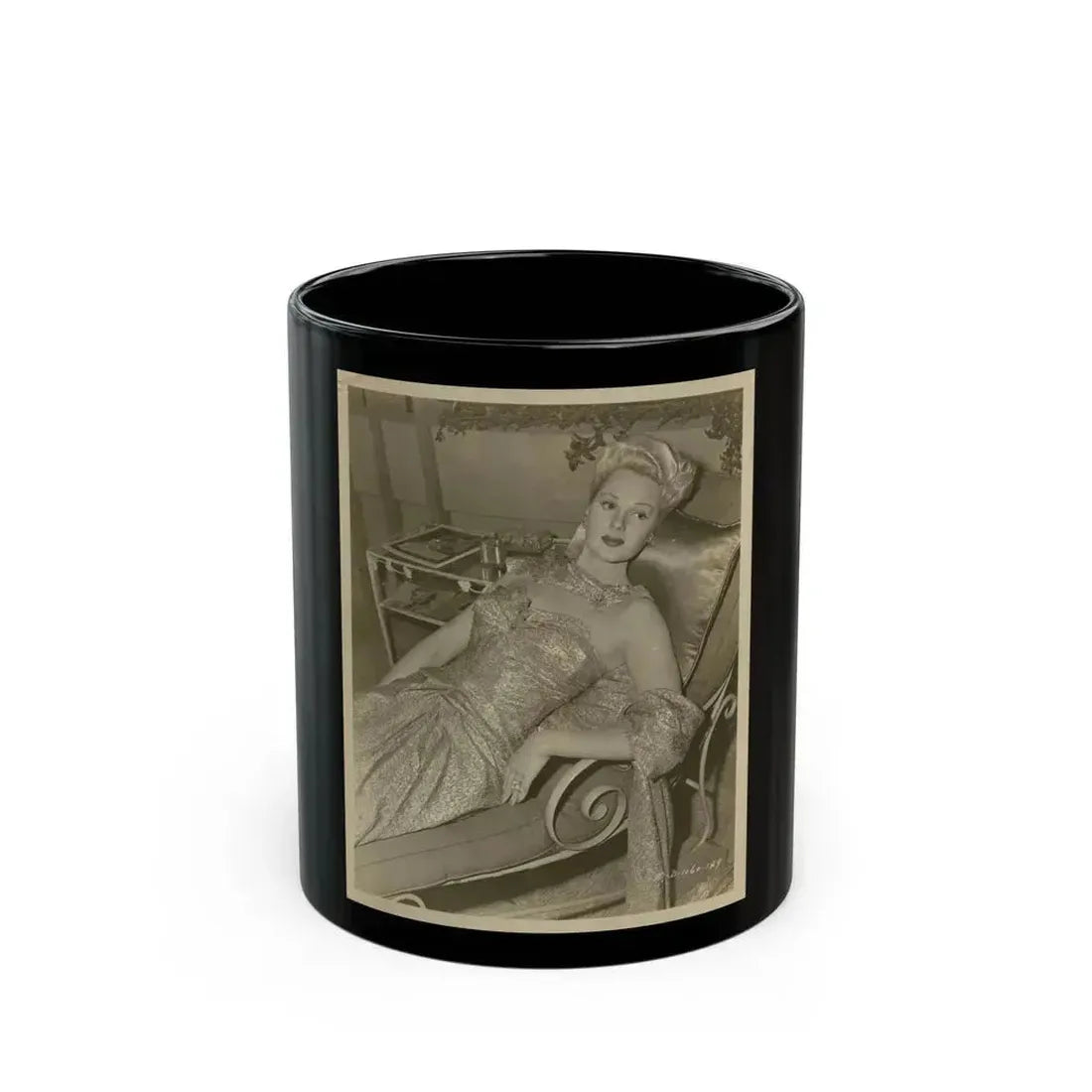 Adele Jergens #113 (Vintage Female Icon) Black Coffee Mug 11oz - Go Mug Yourself