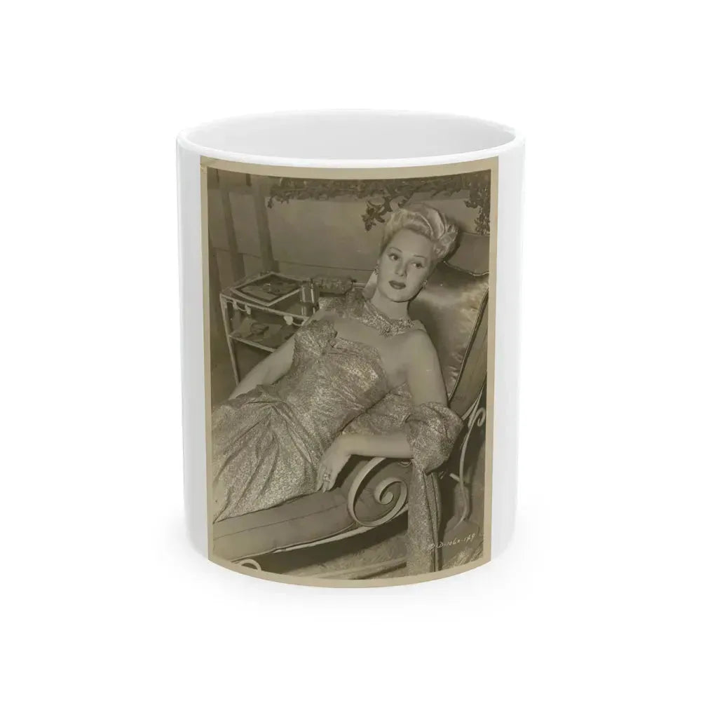 Adele Jergens #113 (Vintage Female Icon) White Coffee Mug 11oz - Go Mug Yourself