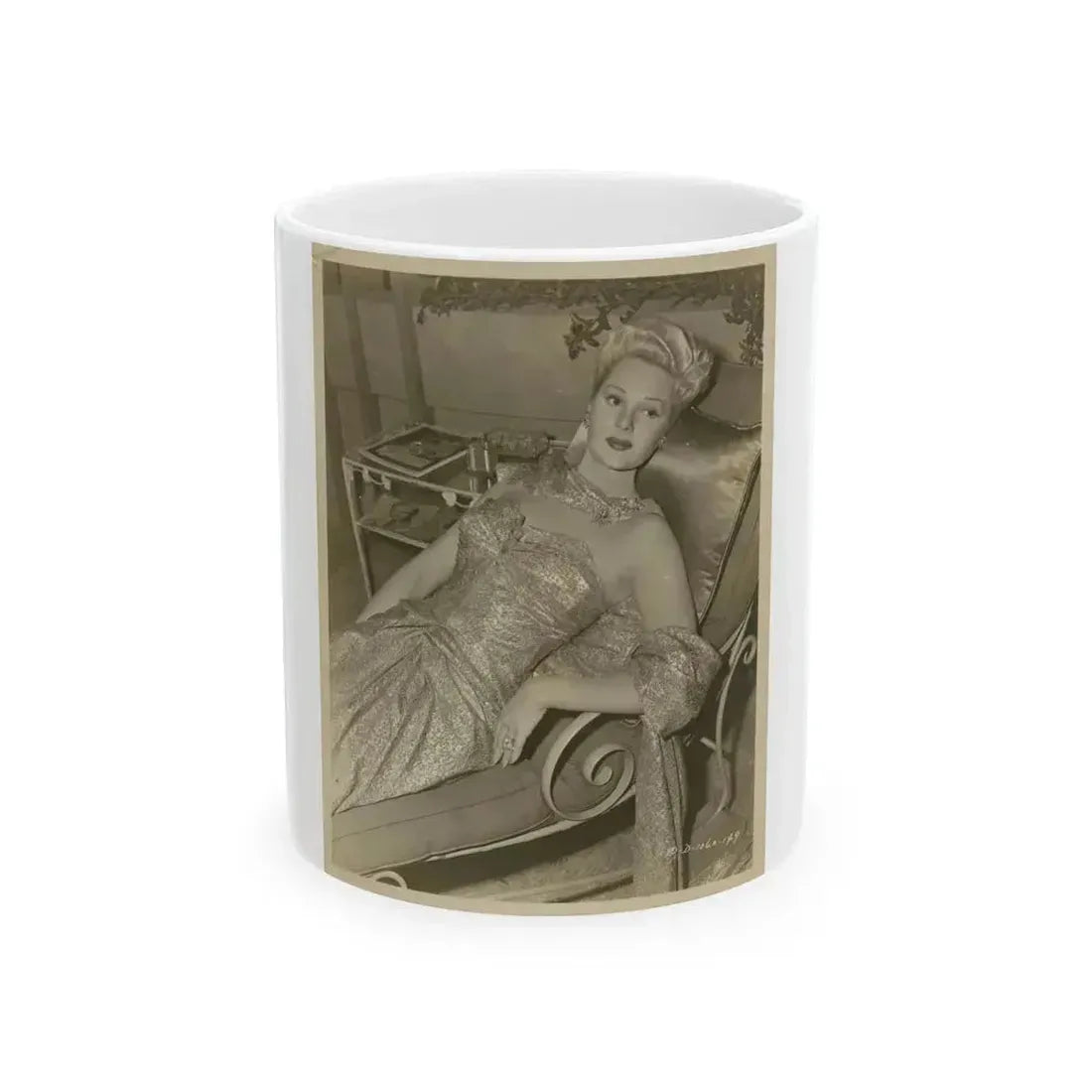 Adele Jergens #113 (Vintage Female Icon) White Coffee Mug 11oz - Go Mug Yourself