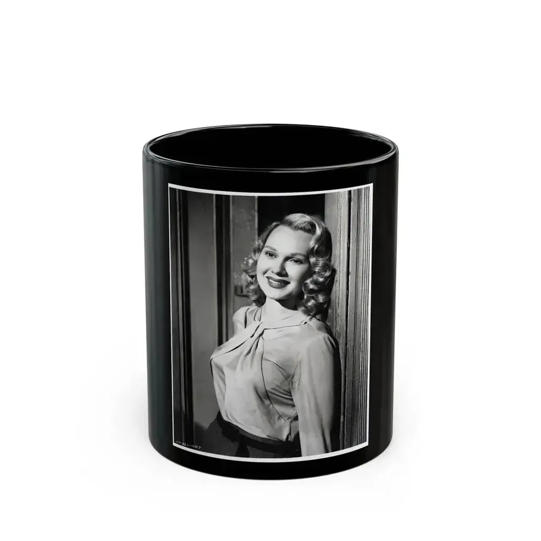 Adele Jergens #122 (Vintage Female Icon) Black Coffee Mug 11oz - Go Mug Yourself