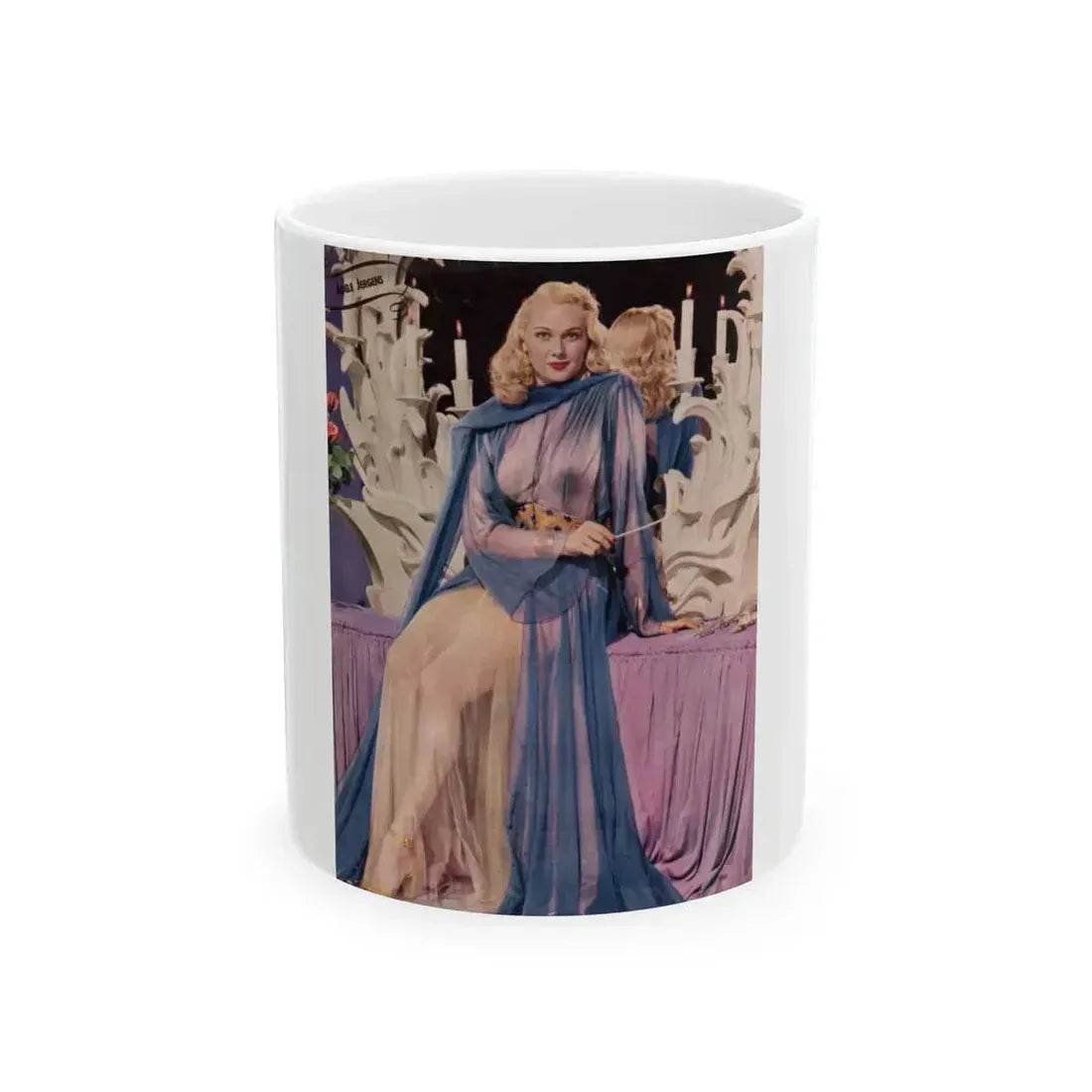 Adele Jergens #128 (Vintage Female Icon) White Coffee Mug 11oz - Go Mug Yourself