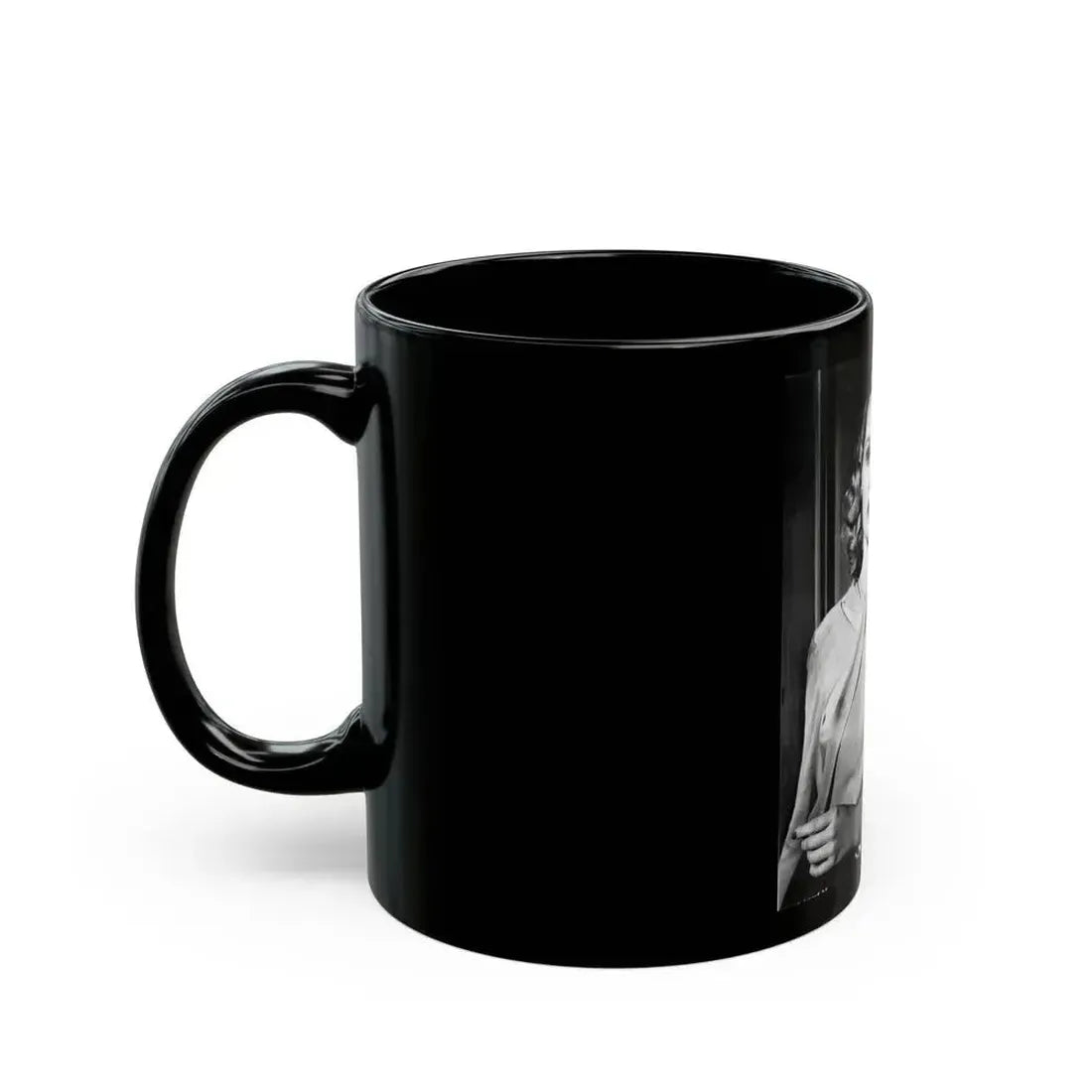 Adele Jergens #130 (Vintage Female Icon) Black Coffee Mug - Go Mug Yourself
