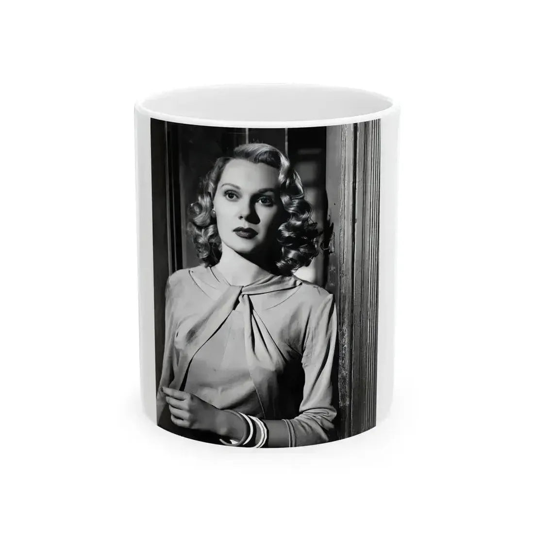 Adele Jergens #130 (Vintage Female Icon) White Coffee Mug 11oz - Go Mug Yourself