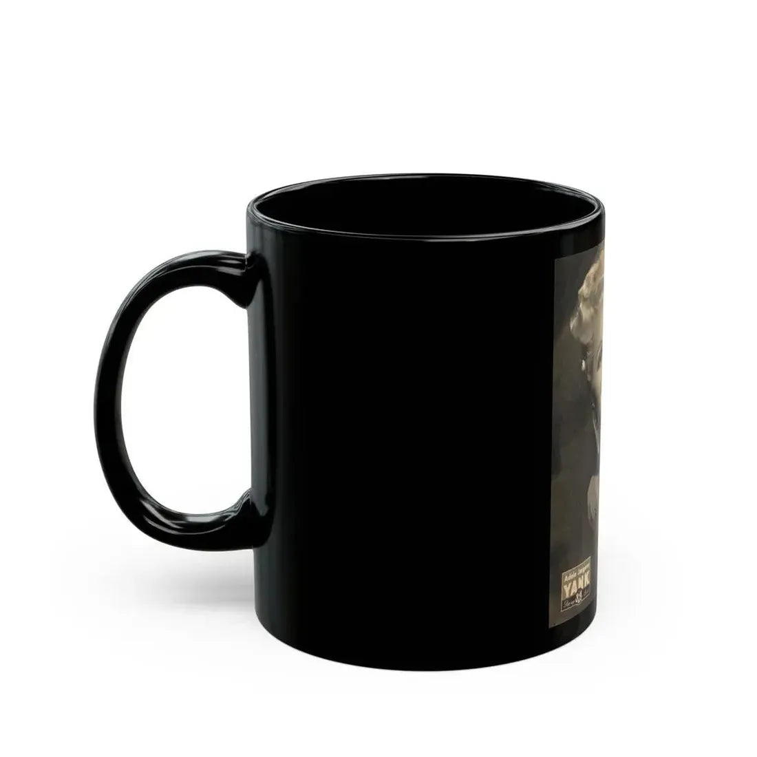 Adele Jergens #133 - YANK Mag. Glamour Photo 7-20-45 (Vintage Female Icon) Black Coffee Mug - Go Mug Yourself