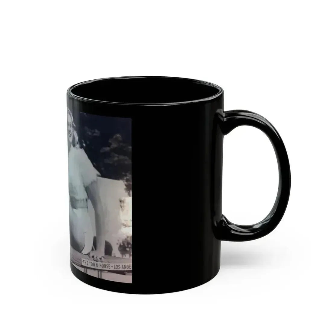 Adele Jergens #147 (Vintage Female Icon) Black Coffee Mug - Go Mug Yourself
