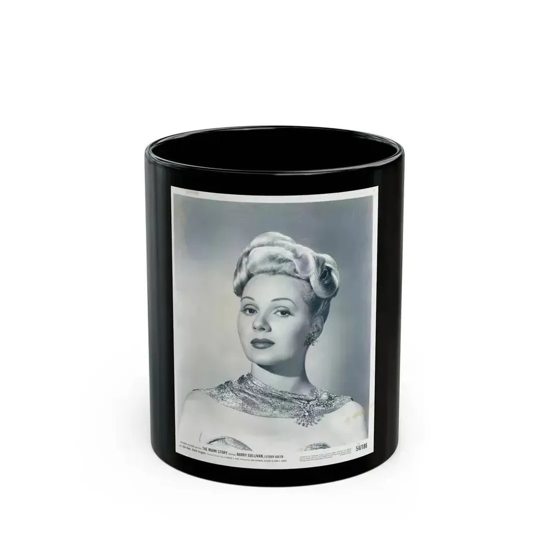 Adele Jergens #151 (Vintage Female Icon) Black Coffee Mug 11oz - Go Mug Yourself