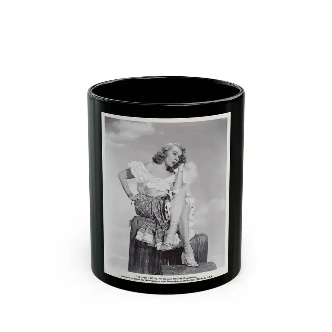 Adele Jergens #179 (Vintage Female Icon) Black Coffee Mug 11oz - Go Mug Yourself