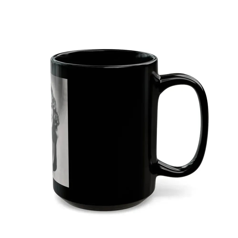 Adele Jergens #189 - 8x10 Vintage B&W Glamour Portrait from 1952 (Vintage Female Icon) Black Coffee Mug - Go Mug Yourself