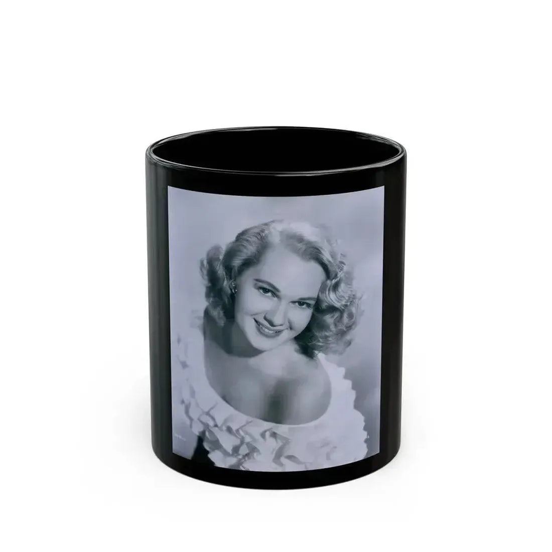 Adele Jergens #190 (Vintage Female Icon) Black Coffee Mug 11oz - Go Mug Yourself