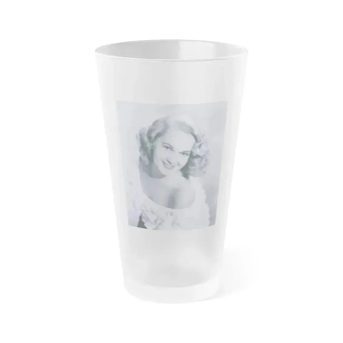 Adele Jergens #190 (Vintage Female Icon) Frosted Pint Glass 16oz 16oz Frosted - Go Mug Yourself