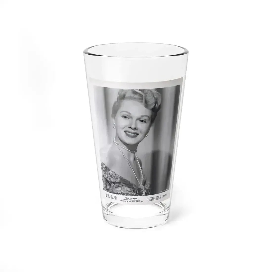 Adele Jergens #195 (Vintage Female Icon) Pint Glass 16oz 16oz - Go Mug Yourself